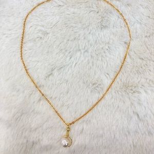 FOR MARIA SET of Real Pearl Earrings and Necklace Dainty necklace.